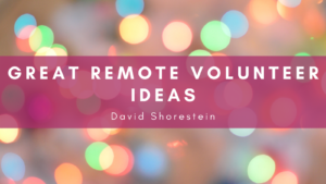 Great Remote Volunteer Ideas